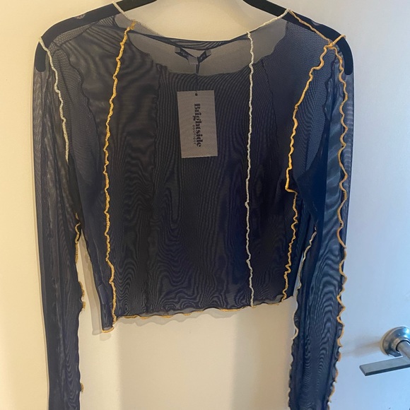 Pretty Garbage never worn with tags mesh top - Picture 3 of 3